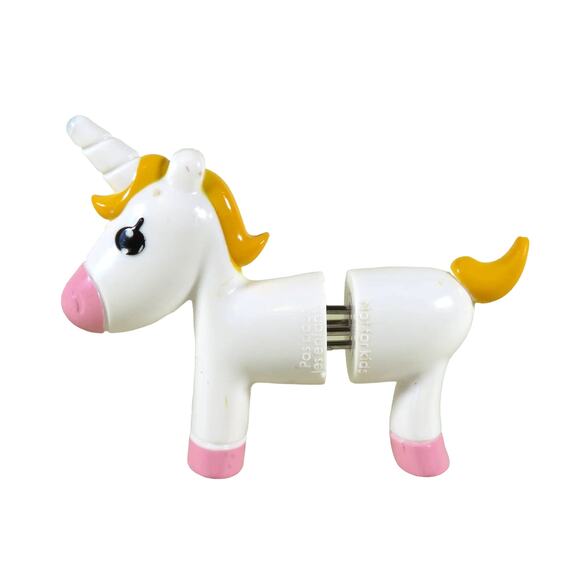 Unicorn Corn Cob Holders Set of 3- White Pink Yellow Kitchen Gadgets - Picture 4 of 11